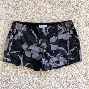 Old Navy Floral Black Shorts
